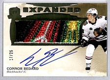 Connor Bedard 2023-24 UD The Cup Expanded Materials Rookie Auto Patch /25 #EM-CB