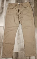 Flint And Tinder 365 Chino Pants Men 36x30 Tan Tapered Fit
