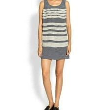 Marc Jacobs Sleeveless Silk Tiered Mini Dress - XS