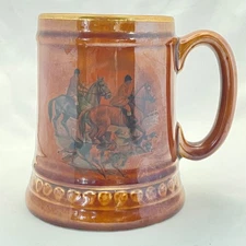 Lord Nelson Pottery - England - 3-72 - Mug - Hunting - Gold Edge