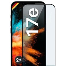 2x bulletproof film for iPhone 17e protective film real glass full screen cov...