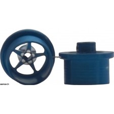 Pro Track Pro Star in Blue .385 x .230 H.O. Drag Hubs for 4-Gear Cars