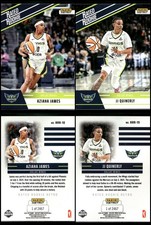 2025 Panini Instant Aziaha James/JJ Quinerly RATED ROOKIE RETRO 1/2467 Wings RC