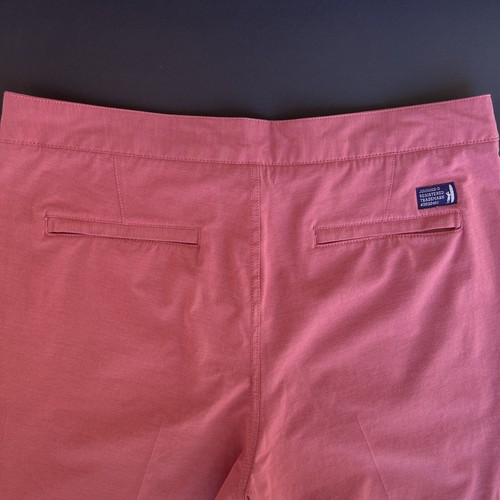 Johnnie-O Shorts Men's Sz 32 Dusk 2 Dawn Hybrid Lightweight Malibu Red EUC - Picture 5 of 12