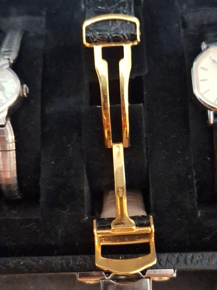 Reloj sin mangas Jackie Kennedy de acero inoxidable dorado JBK Camrose And Kross para mujer excelente estado Foto 3 de 4