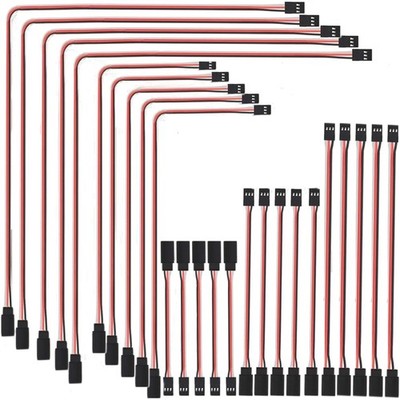 Servo Verlängerungskabel 25 Stück 10cm 15cm 30cm 50cm 60cm RC Flugzeug Hubsch...