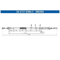 2X Handbremsseil Vorne FüR Citroen Jumper 2.0 2.2 3.0 06 Bis 26 ATE 4HH B22LUE