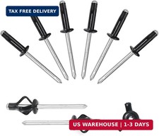 3/16" x 5/8" Tri-Fold Rivets Assortment - 60Pcs,Black Tri-fold Explodin