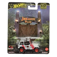 Mattel - Hot Wheels Premium Car - '92 JEEP WRANGLER SAHARA [Jurassic Park] - New