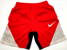 Nike Dri-Fit Pull-On Shorts Preschool Boy's Sz 5 / 4 - 5 Years Red Black White