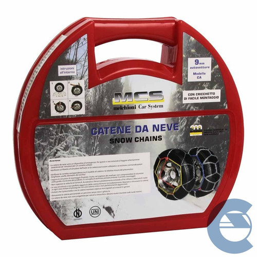 MCS Melchioni CA965 catene per auto da neve omologate 9 mm cricchetto incluso