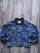 Vtg 90s Marithe Girbaud Francois Denim Trucker Jacket Size M Boxy Made In USA
