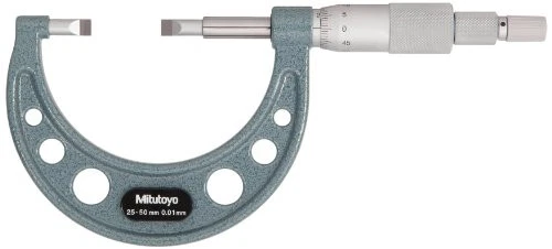 Mitutoyo 122-105 Blade Micrometer  Ratchet Stop  100-125mm Range  0.01mm