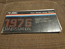 1976 AMC Full Line Pacer Gremlin Hornet Matador Owners Manual