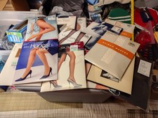 Lot of 17 Vintage Pantyhose, Variety of Sizes, Styles  Colors - ALL UNUSED