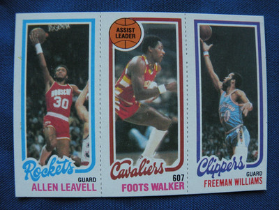 1980/81 Topps Basketball Allen Leavell Foots Walker F. Williams #223-53-106