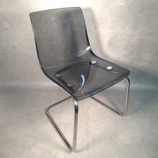 Ikea Tobias Carl Ojerstam Perspex Chair Smoked Plastic Dining Accent Chair