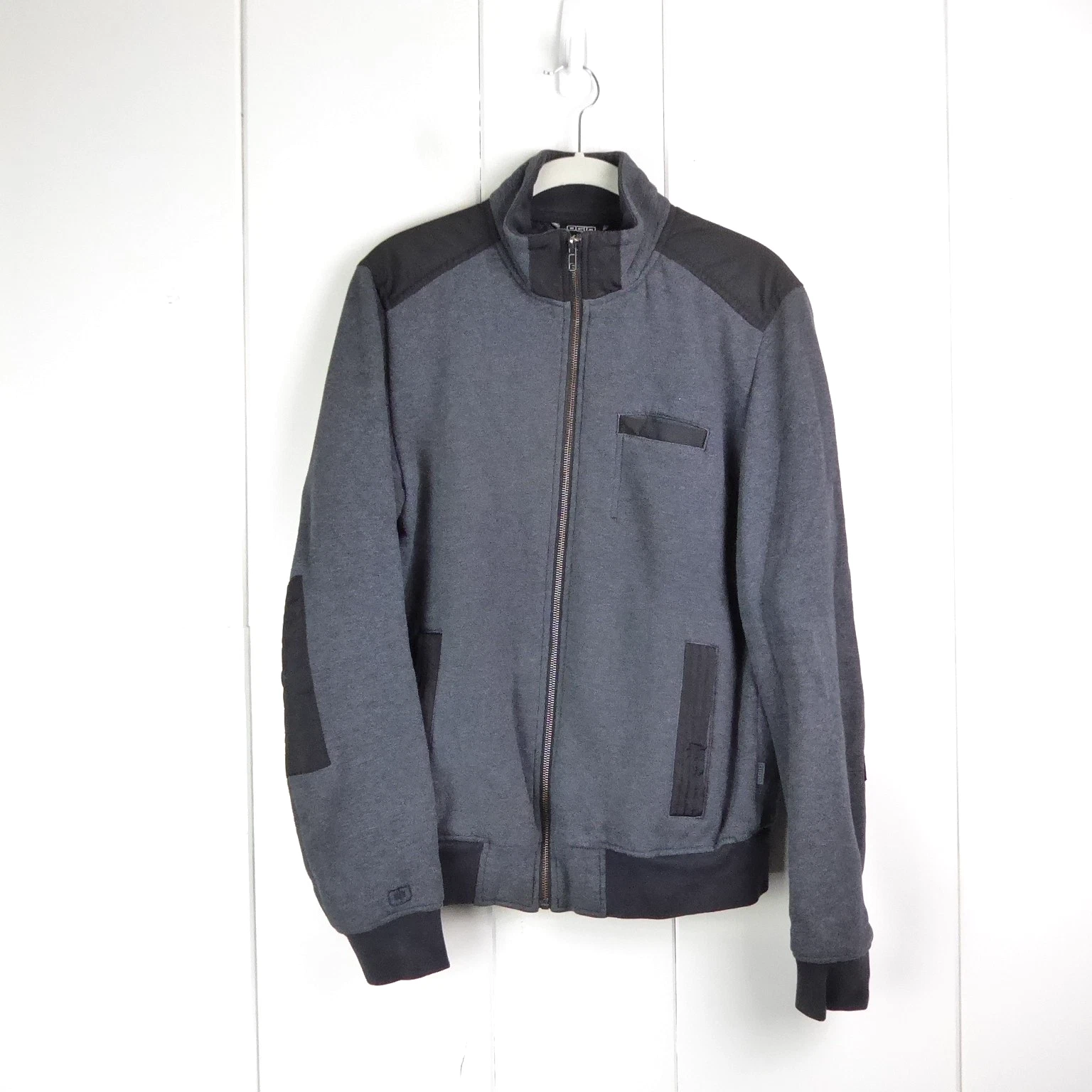 Ogio Jacket Mens SZ Small Fleece Bomber Mockneck Lightweight Warm Cozy Casual