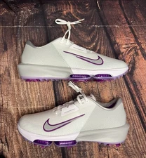 Nike Air Zoom Infinity Tour 2 White Smoke Purple Cleats Men’s Size 12 FD0217-102