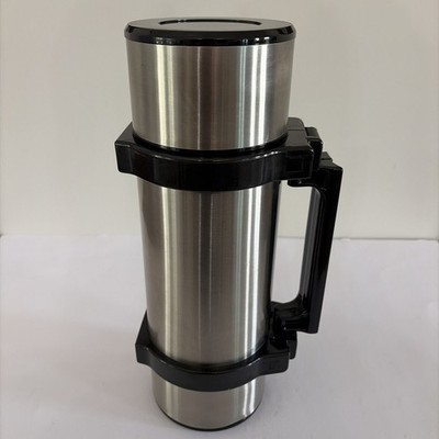 ZOJIRUSHI Stainless Steel Double Walled Vacuum Bottle 1980s Japan 1.8 lt Vintage