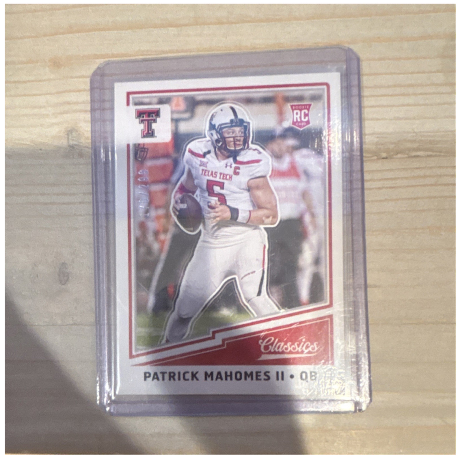 2017 Panini Classics Patrick Mahomes II #274 Red Raiders Red Back Rookie /299