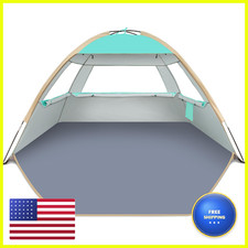 Gorich Beach Tent Sun Shelter For 3/4/6/8/10 Person Upf 50 Uv Protection Setup