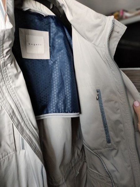 Men Bugatti Windbreaker Grey 44