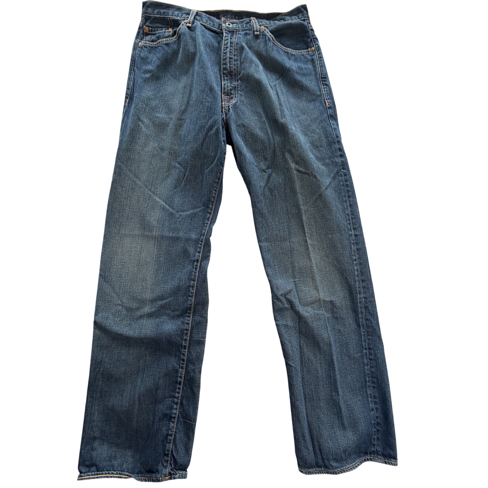 Vtg Polo Jeans Co RL Relaxed Fit Jeans Mens FITS 34x33 Blue Straight Denim