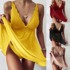 Robe douce couleur unie été lingerie confortable robe de nuit vêtements de nu