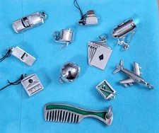 VTG Lot of 11 Sterling Silver Bracelet Charms 30g Wells JMF
