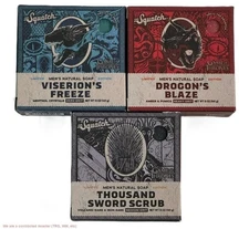 LOT OF 3!!! Dr. Squatch Bar Soap Game of Thrones Collection Limited Edition