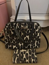 Kate Spade RARE Leopard Cedar Street Crossbody with matching Wallet