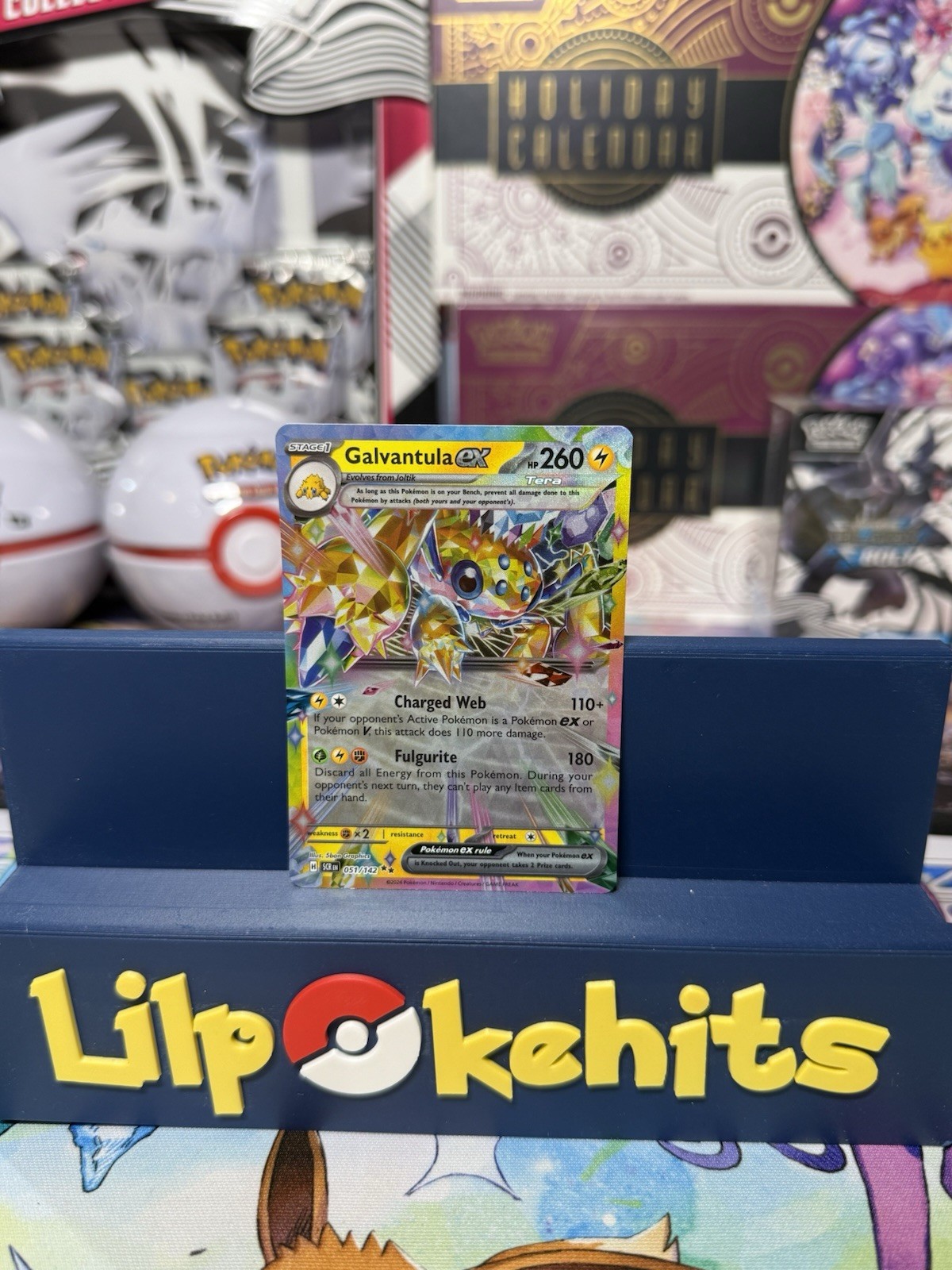 Galvantula EX 051/142 Stellar Crown Double Rare NM Condition