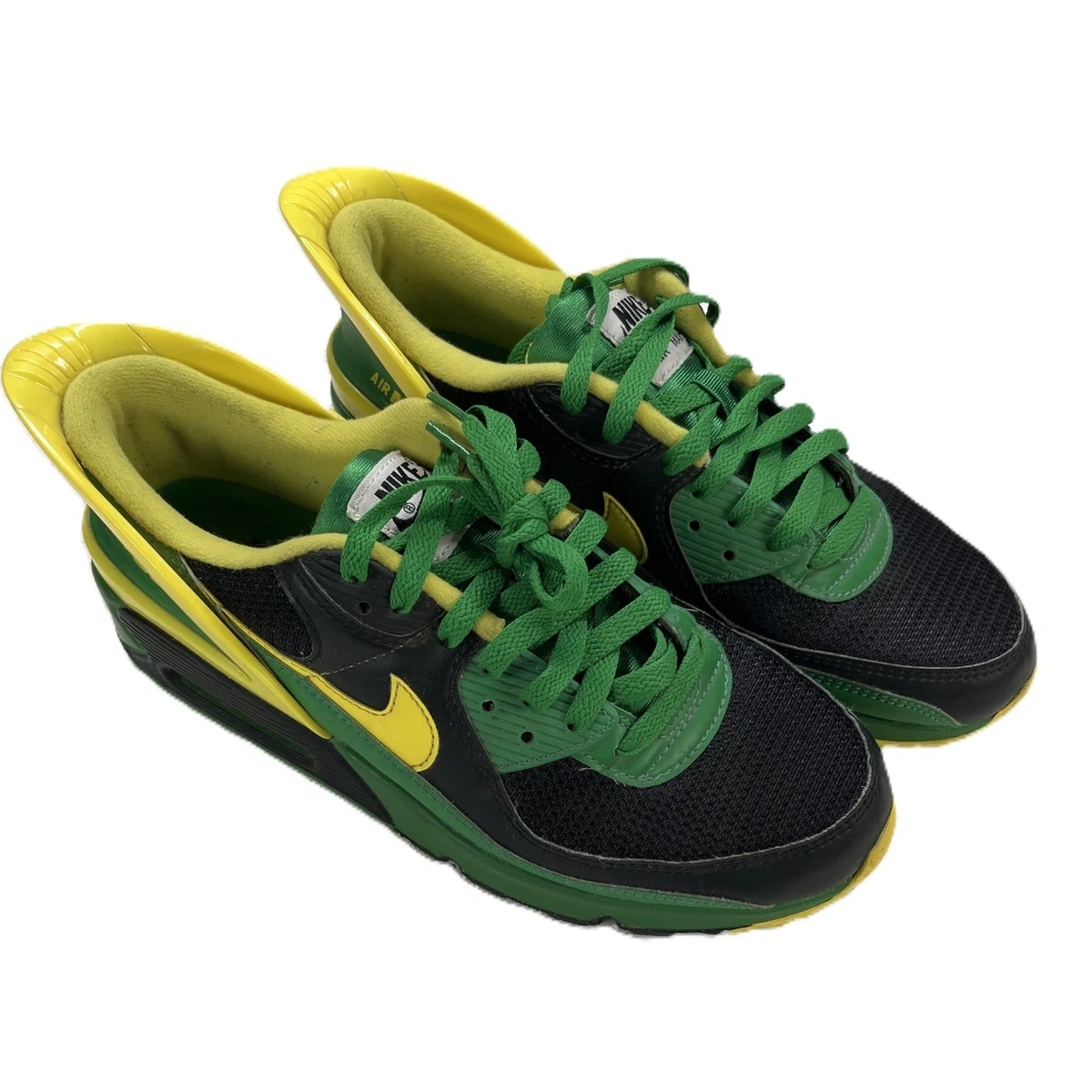 Nike Oregon Team Men\'s Black and Yellow AirMax Nike Air Max 90 FlyEase Oregon Ducks for Sale | Authenticity  main image 2