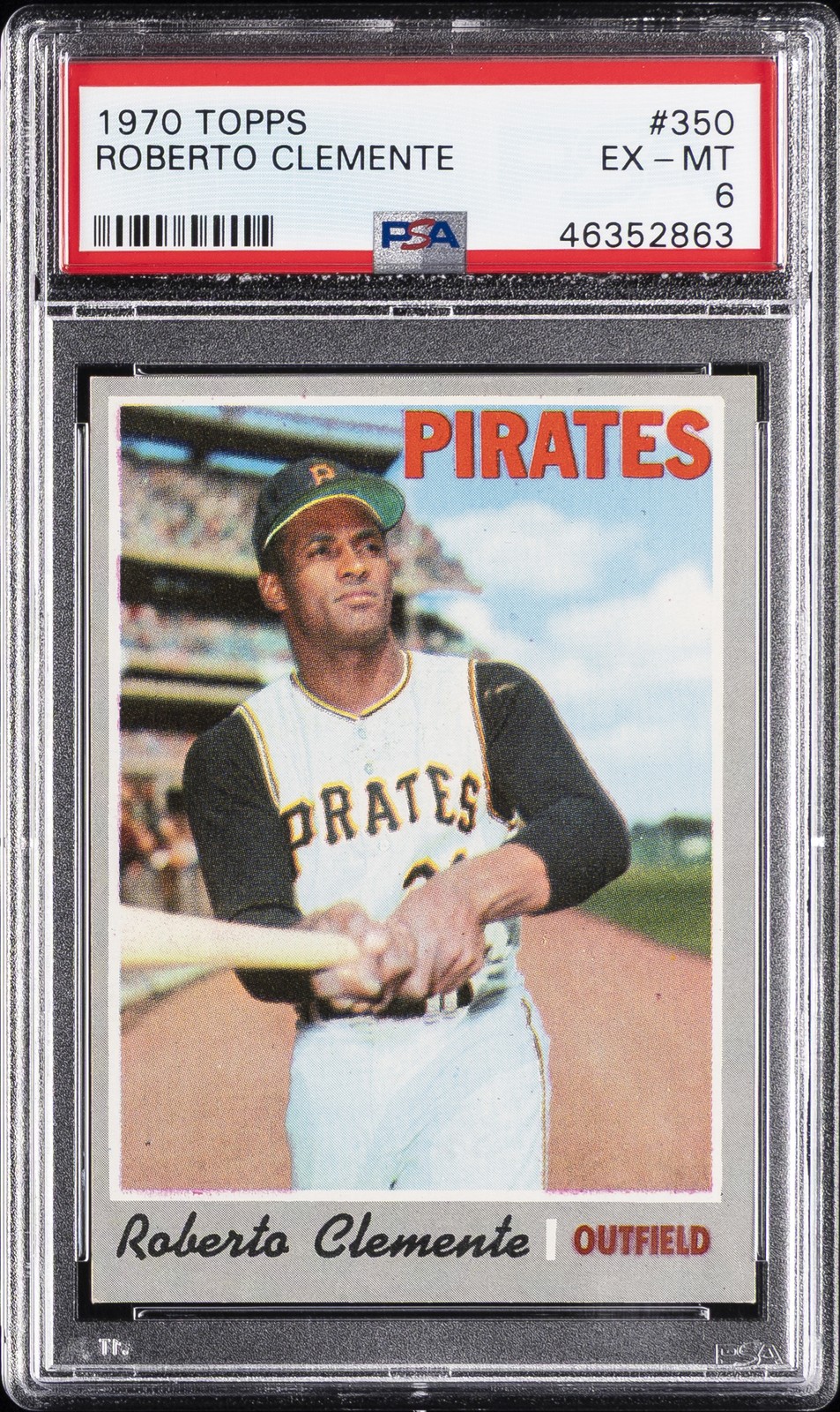 1970 TOPPS #350 ROBERTO CLEMENTE PSA 6