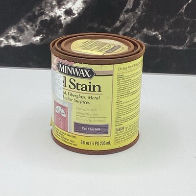 Minwax Gel Stain Red Elm 1/2 pint  Wood Stain RUSTED CAN (1 can)