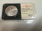 2001 American Silver Eagle 1 oz . Uncirculated Littleton Pack, Original, Nice