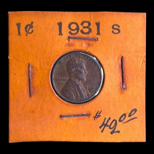 Key Date 1931-S Lincoln Cent From Old Time Collector XF+