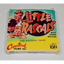 Vintage 8mm Home Movie Carnival Films 50s The Little Rascals One Exciting Night
