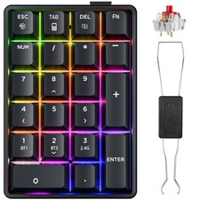 Number Pad Wireless 2.4G/Bluetooth 5.0/Wired USBC 3 Mode Numeric Keypad,21Key...