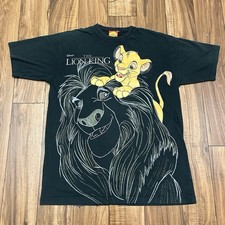 Rare Vintage Disney's The Lion King Simba Full Print Promo Movie Shirt AOP Large