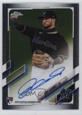 2021 Topps Chrome Rookie Auto Eddy Alvarez #RA-EA Auto 1pp8