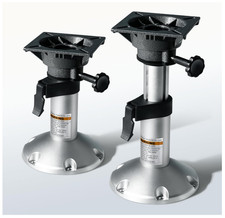 Adjustable Boat Seat Pedestal Base Mount 17-24 Locking Swivel Marine Aluminum
