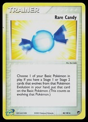 Rare Candy 88/100 EX Sandstorm Reverse Holo