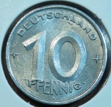 Niemcy 10 fenigów 1948 w połysku stemplowym#18/147