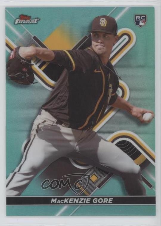 2022 Topps Finest Aqua Refractor 185/199 Mackenzie Gore #22 1ar2