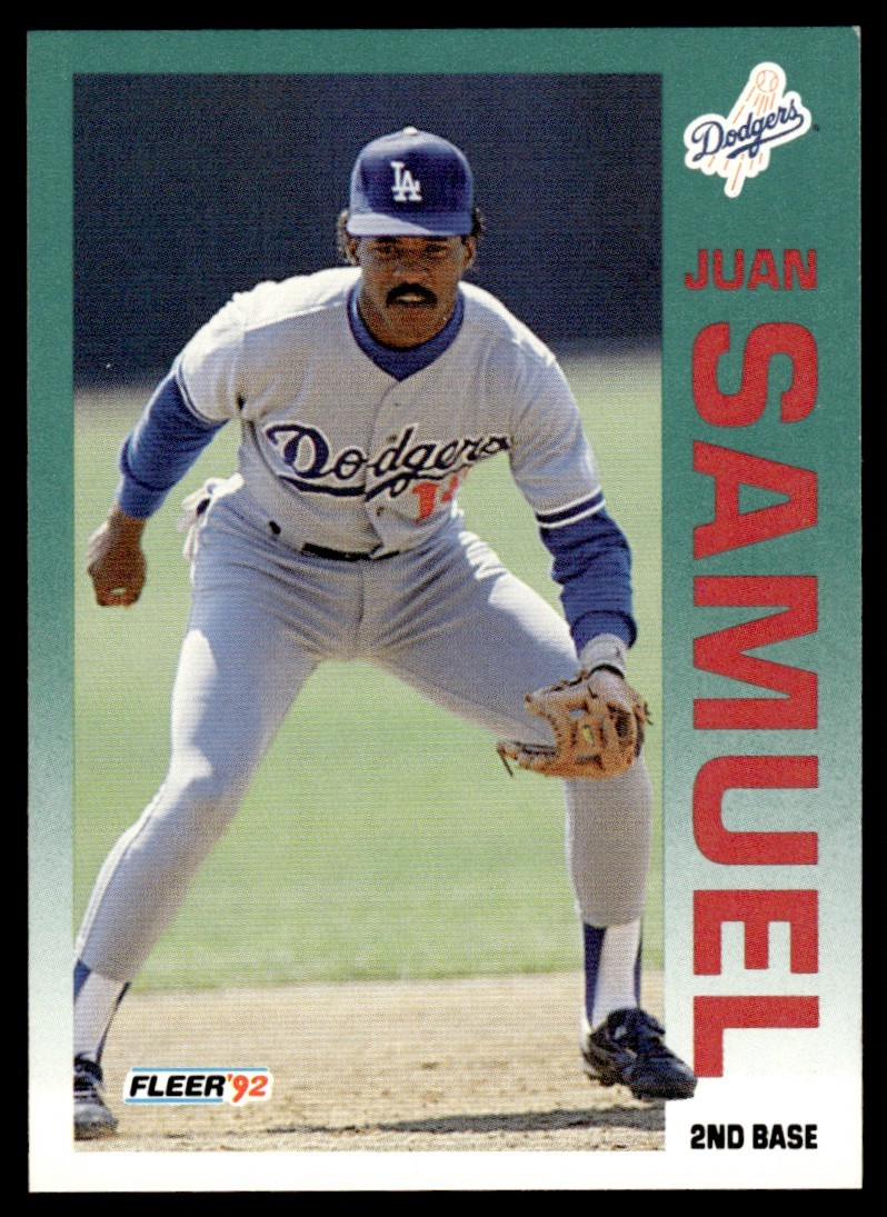 1992 FLEER JUAN SAMUEL #469 LOS ANGELES DODGERS 875