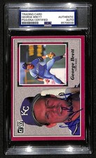 George Brett HOF Royals Auto 1983 Donruss Action All-Stars Card PSA/DNA BA204274