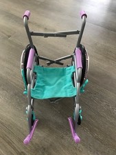 My Life Our Generation American  Wheelchair  Purple  Teal fits 18" Dolls