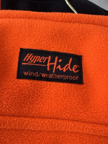 Gamehide Hyper Hide Safety Orange Hunting Fleece Vest Men’s XL Wind Weatherproof - Picture 3 of 8